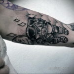 Фото тату астронавт 17.07.2021 №236 - astronaut tattoo - tatufoto.com