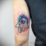 Фото тату астронавт 17.07.2021 №249 - astronaut tattoo - tatufoto.com