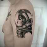 Фото тату астронавт 17.07.2021 №250 - astronaut tattoo - tatufoto.com