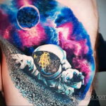 Фото тату астронавт 17.07.2021 №251 - astronaut tattoo - tatufoto.com