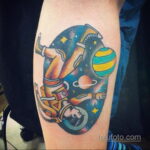 Фото тату астронавт 17.07.2021 №254 - astronaut tattoo - tatufoto.com
