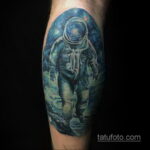 Фото тату астронавт 17.07.2021 №255 - astronaut tattoo - tatufoto.com