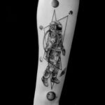 Фото тату астронавт 17.07.2021 №258 - astronaut tattoo - tatufoto.com