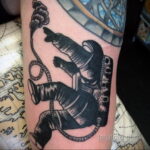 Фото тату астронавт 17.07.2021 №267 - astronaut tattoo - tatufoto.com