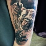 Фото тату астронавт 17.07.2021 №268 - astronaut tattoo - tatufoto.com