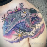 Фото тату астронавт 17.07.2021 №269 - astronaut tattoo - tatufoto.com