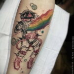 Фото тату астронавт 17.07.2021 №288 - astronaut tattoo - tatufoto.com