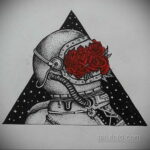 Фото тату астронавт 17.07.2021 №291 - astronaut tattoo - tatufoto.com