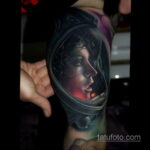 Фото тату астронавт 17.07.2021 №296 - astronaut tattoo - tatufoto.com
