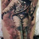 Фото тату астронавт 17.07.2021 №304 - astronaut tattoo - tatufoto.com