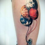 Фото тату астронавт 17.07.2021 №310 - astronaut tattoo - tatufoto.com