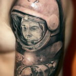 Фото тату астронавт 17.07.2021 №317 - astronaut tattoo - tatufoto.com
