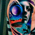 Фото тату астронавт 17.07.2021 №325 - astronaut tattoo - tatufoto.com