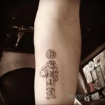 Фото тату астронавт 17.07.2021 №334 - astronaut tattoo - tatufoto.com