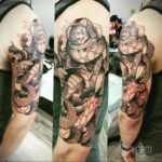 Фото тату астронавт 17.07.2021 №335 - astronaut tattoo - tatufoto.com
