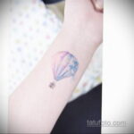 Фото тату воздушный шар 05.07.2021 №010 - balloon tattoo - tatufoto.com