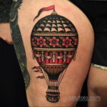 Фото тату воздушный шар 05.07.2021 №032 - balloon tattoo - tatufoto.com