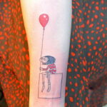 Фото тату воздушный шар 05.07.2021 №037 - balloon tattoo - tatufoto.com