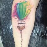 Фото тату воздушный шар 05.07.2021 №047 - balloon tattoo - tatufoto.com