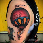 Фото тату воздушный шар 05.07.2021 №053 - balloon tattoo - tatufoto.com
