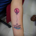 Фото тату воздушный шар 05.07.2021 №059 - balloon tattoo - tatufoto.com