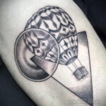 Фото тату воздушный шар 05.07.2021 №081 - balloon tattoo - tatufoto.com