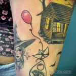 Фото тату воздушный шар 05.07.2021 №082 - balloon tattoo - tatufoto.com