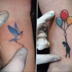 Фото тату воздушный шар 05.07.2021 №119 - balloon tattoo - tatufoto.com