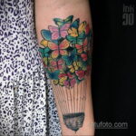 Фото тату воздушный шар 05.07.2021 №180 - balloon tattoo - tatufoto.com