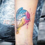 Фото тату воздушный шар 05.07.2021 №243 - balloon tattoo - tatufoto.com