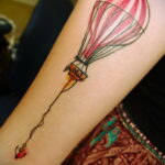 Фото тату воздушный шар 05.07.2021 №245 - balloon tattoo - tatufoto.com