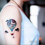 Фото тату воздушный шар 05.07.2021 №277 - balloon tattoo - tatufoto.com