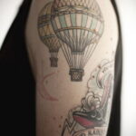 Фото тату воздушный шар 05.07.2021 №300 - balloon tattoo - tatufoto.com