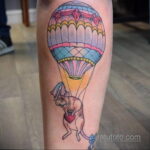 Фото тату воздушный шар 05.07.2021 №318 - balloon tattoo - tatufoto.com
