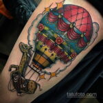 Фото тату воздушный шар 05.07.2021 №322 - balloon tattoo - tatufoto.com