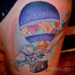 Фото тату воздушный шар 05.07.2021 №343 - balloon tattoo - tatufoto.com