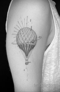 Фото тату воздушный шар 05.07.2021 №367 - balloon tattoo - tatufoto.com