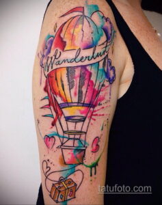 Фото тату воздушный шар 05.07.2021 №369 - balloon tattoo - tatufoto.com