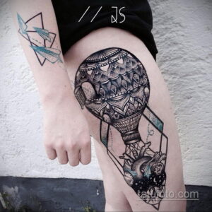 Фото тату воздушный шар 05.07.2021 №371 - balloon tattoo - tatufoto.com