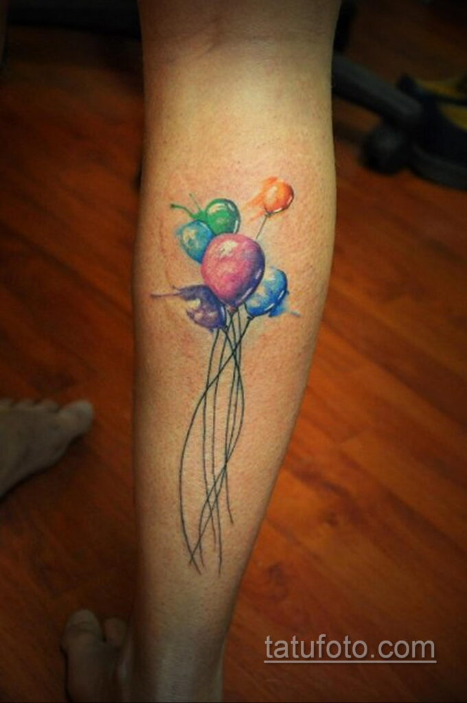 Фото тату воздушный шар 05.07.2021 №416 - balloon tattoo - tatufoto.com