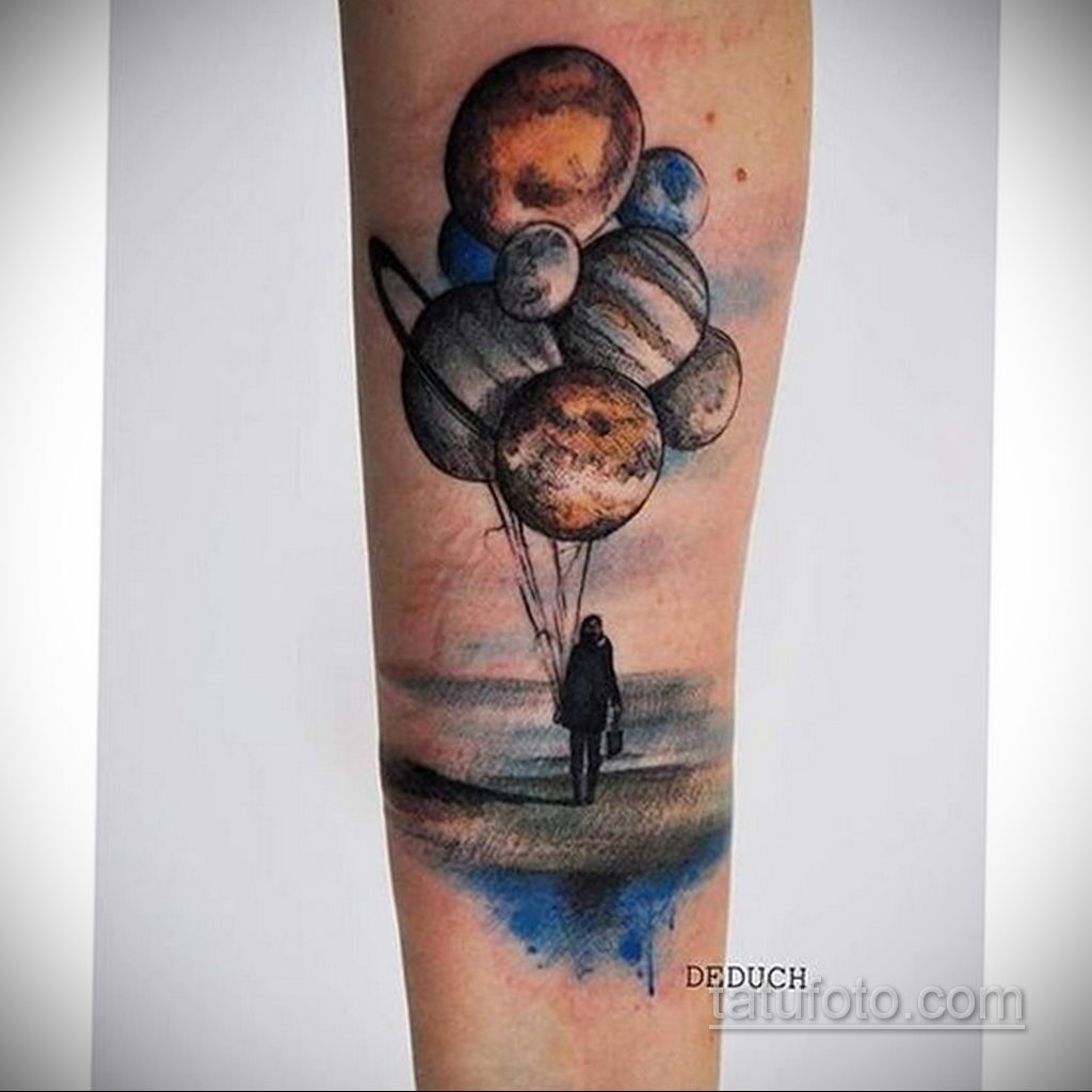 Фото тату воздушный шар 05.07.2021 №420 - balloon tattoo - tatufoto.com