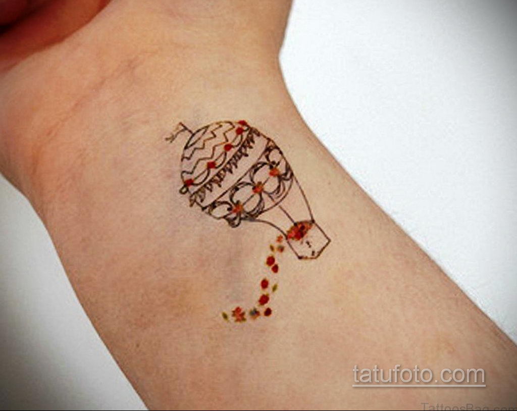 Фото тату воздушный шар 05.07.2021 №428 - balloon tattoo - tatufoto.com