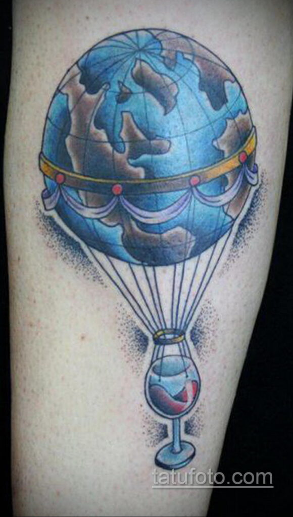 Фото тату воздушный шар 05.07.2021 №433 - balloon tattoo - tatufoto.com