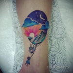 Фото тату воздушный шар 05.07.2021 №442 - balloon tattoo - tatufoto.com