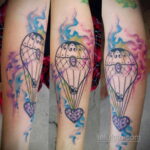 Фото тату воздушный шар 05.07.2021 №447 - balloon tattoo - tatufoto.com