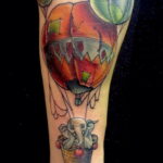 Фото тату воздушный шар 05.07.2021 №449 - balloon tattoo - tatufoto.com