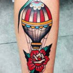 Фото тату воздушный шар 05.07.2021 №453 - balloon tattoo - tatufoto.com