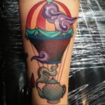 Фото тату воздушный шар 05.07.2021 №454 - balloon tattoo - tatufoto.com