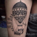 Фото тату воздушный шар 05.07.2021 №458 - balloon tattoo - tatufoto.com