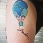 Фото тату воздушный шар 05.07.2021 №461 - balloon tattoo - tatufoto.com